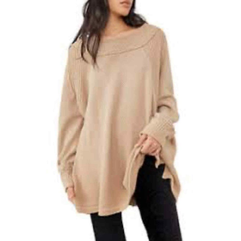 Free People We the Free She's a Keeper‎ Jumper Beige Woman Size Small